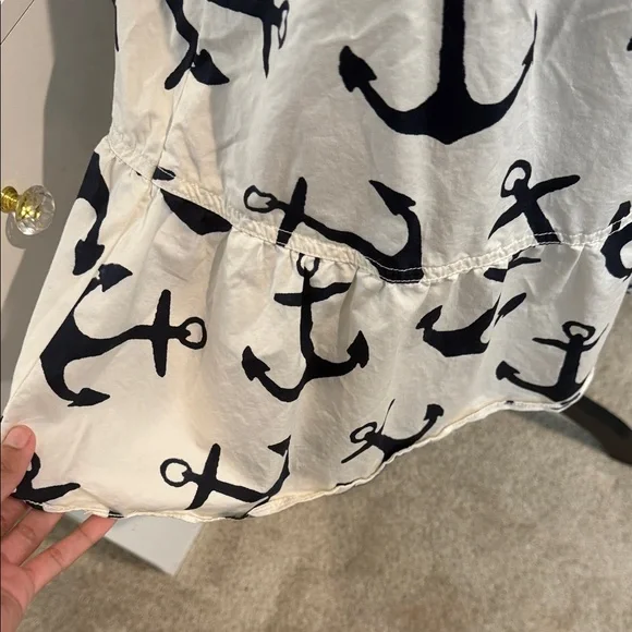 J. Crew White and Black Anchor Mini Dress - Picture 6 of 6